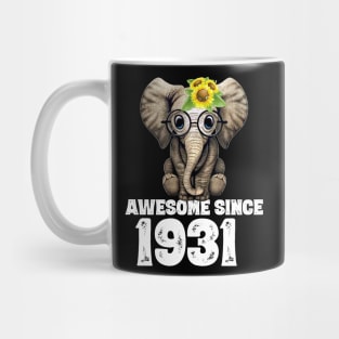 Awesome since 1931 89 Years Old Bday Gift 89th Birthday Mug